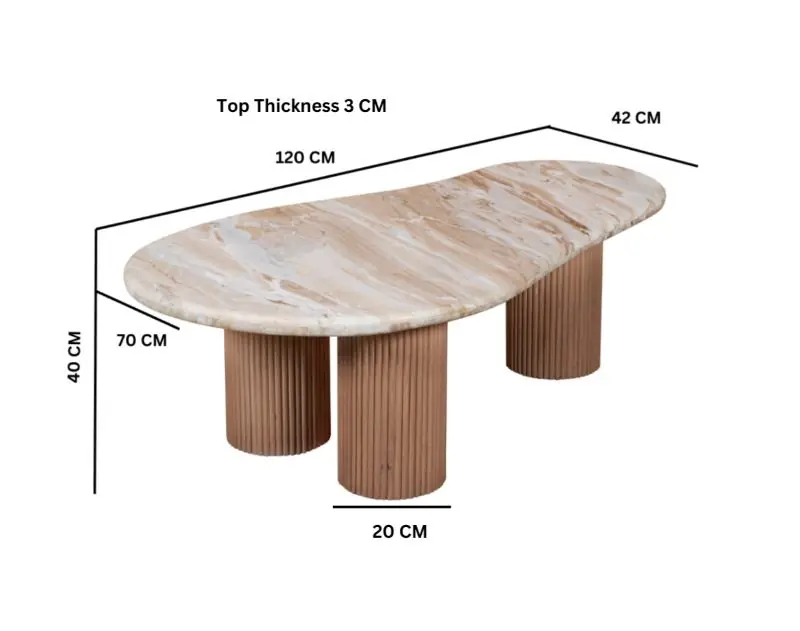 lucido pedestal coffee table