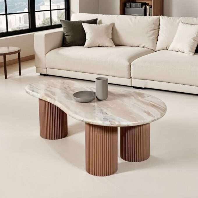 lucido pedestal coffee table