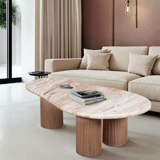 lucido pedestal coffee table