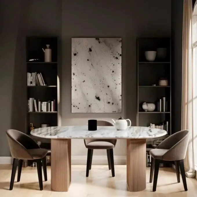 lucido large pedestal dining table