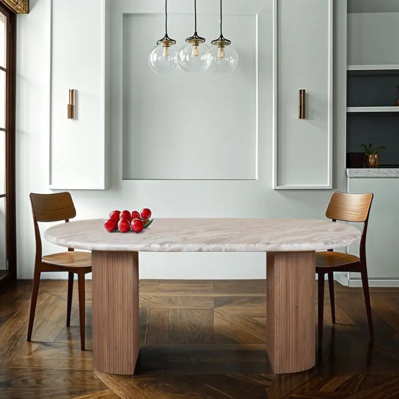 lucido large pedestal dining table