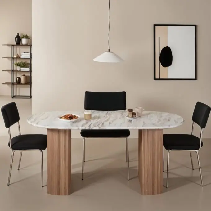 lucido large pedestal dining table