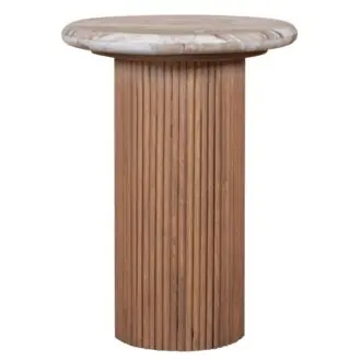 lucido pedestal side table