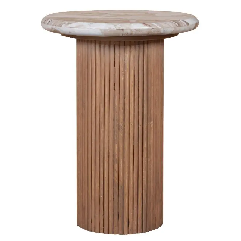 lucido pedestal side table