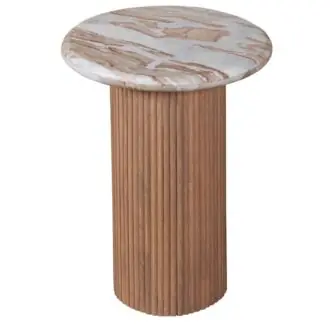 Lucido Pedestal Side Table