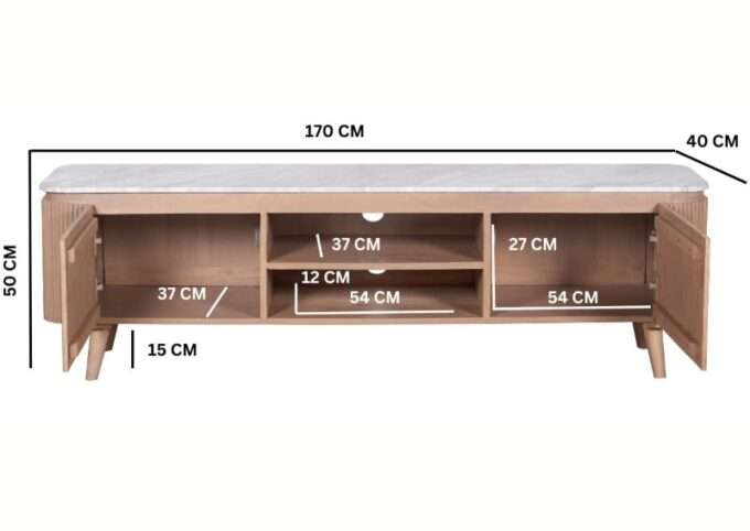 lucido large media cabinet